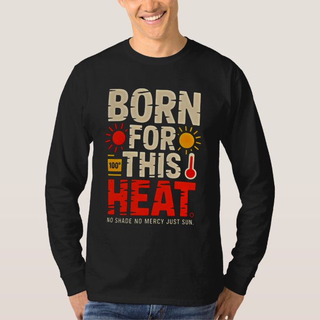 Camiseta Amante do Design Ousado de Calor para Buscadores d (Frente)