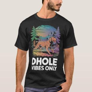 Camiseta Amante do Dhole Vida Selvagem Canídeo Cão Selvagem