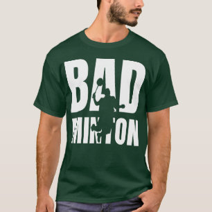 Camiseta Amante do Esmagamento do Jogador de Badminton Ama 