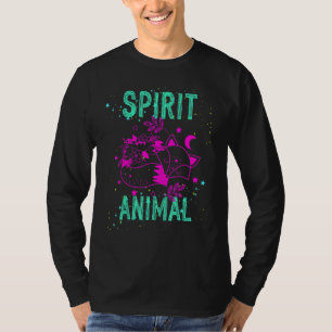 Camiseta Amante do Espírito Animal Raposa Rosa Animais Conf