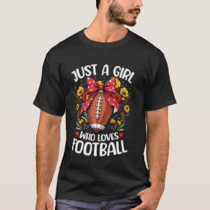 Camiseta Amante do Esporte Futebol Flor Apenas Uma Garota Q