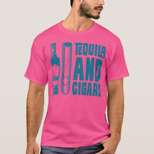 Camiseta Amante Do Fumante De Charuto Charuto E Tequila Cha