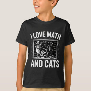 Camiseta Amante do Gato da Matemática Professor de Matemáti