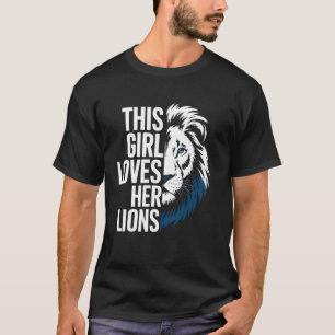 Camiseta Amante do Leão Orgulho da Leoa Gato Vida Selvagem