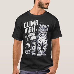 Camiseta Amante do Leopardo da Neve Vida Selvagem Animal Se