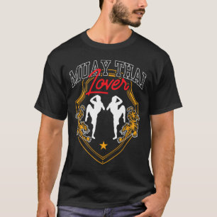 Camiseta Amante do Muay Thai Hobby Boxeador Lutador de Arte