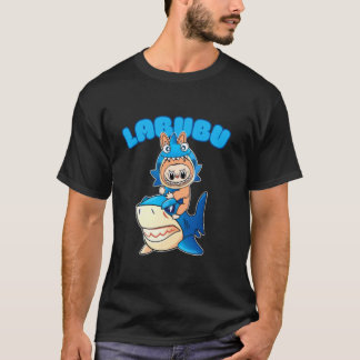 Camiseta Amante do Peixe Labubu Fofo Labubu Os Monstros Nat