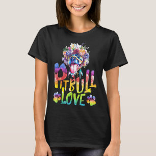 Camiseta Amante do Pitbull Pit Bulls Cor Água Animal Cachor