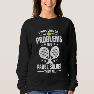 Camiseta Amante do Racket de Paddleball Problemas do Jogado