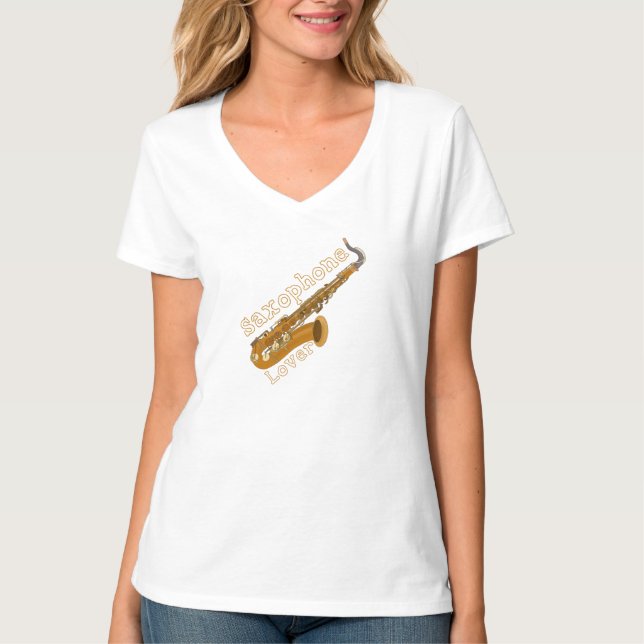 Camiseta Amante do Saxofone (Frente)