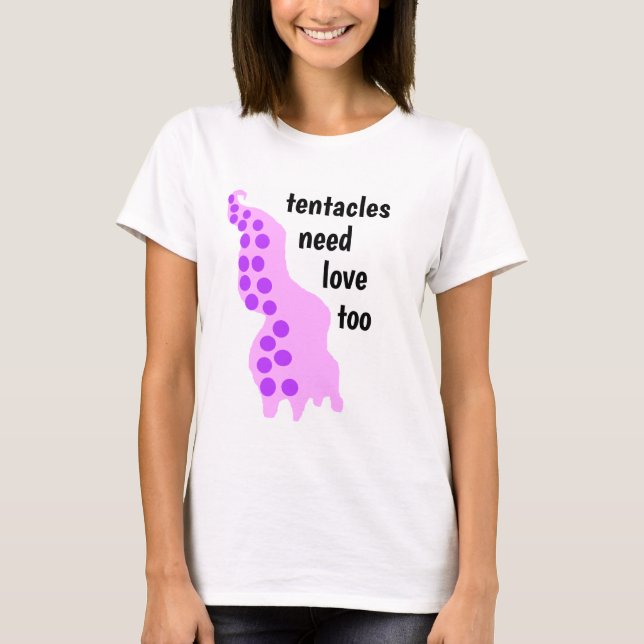 Camiseta amante do tentáculo (Frente)