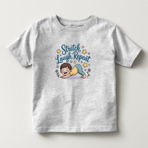 Camiseta Amante do yoga com riso de alongamento Zen