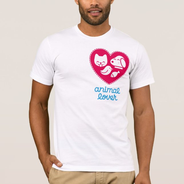 Camiseta Amante dos animais (Frente)