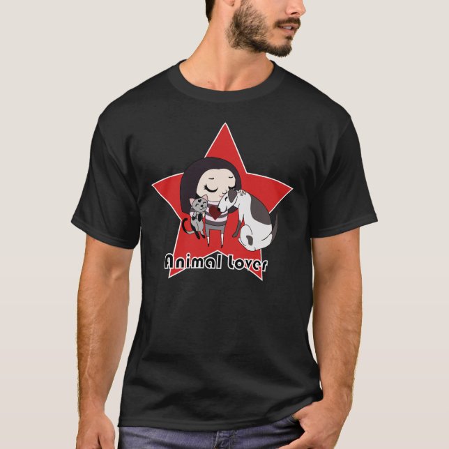 Camiseta Amante dos animais (Frente)