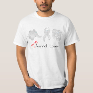 Camiseta Amante dos animais de toalha