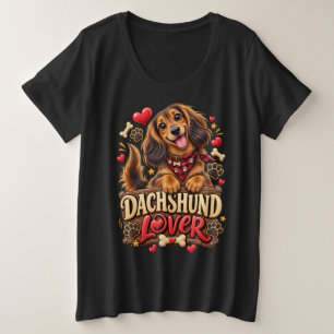 Camiseta Amante engraçado de Dachshund Cachorro Salsicha Fo