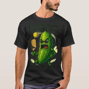 Camiseta Amante engraçado de pickleball piada com um pickle