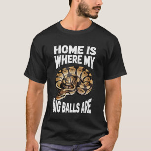 Camiseta Amante engraçado de pítons de bola, répteis, cobra