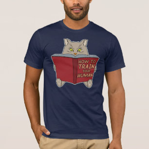 Camiseta Amante engraçado do gato como treinar sua novidade