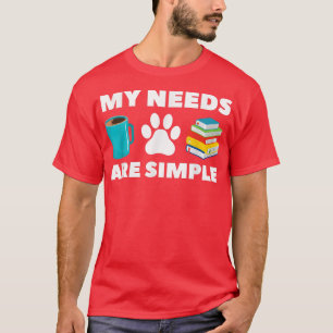 Camiseta Amante engraçado do livro Café Livro de Cachorros