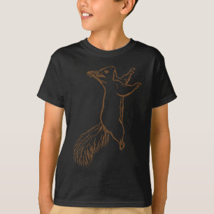 Camiseta Amante Esquilo Climber Gráfico Esquilo Meninos E