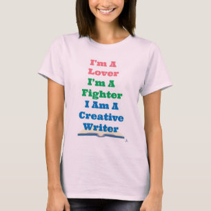Camiseta Amante Lutador Escritor Criativo Autor Épico Sloga