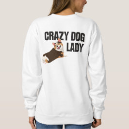 Camiseta Amante Minimalista de Corgi Galês "Crazy Dog Lady"