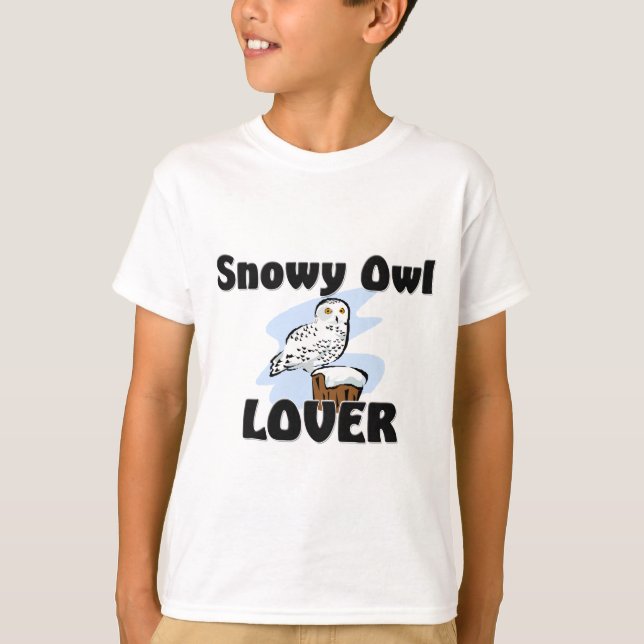 Camiseta Amante nevado da coruja (Frente)