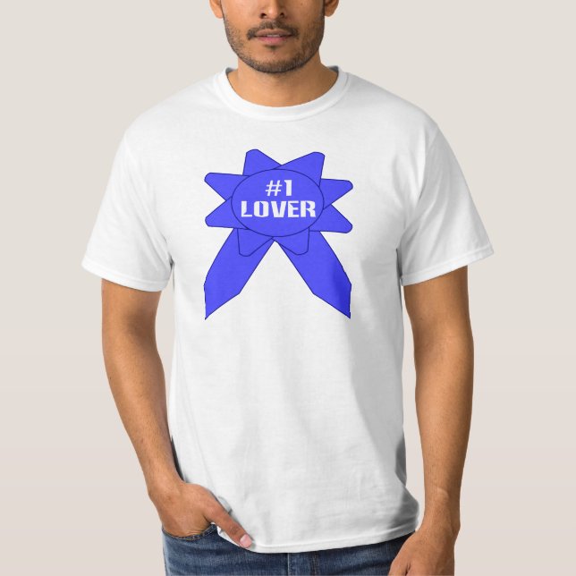 Camiseta Amante Número 1 Fita Azul (Frente)