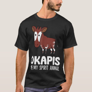 Camiseta Amante Okapi Engraçado Okapis São Meu Espírito
