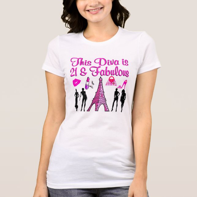 CAMISETA AMANTE PARIS DE 21 ANOS (Frente)