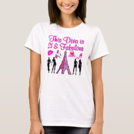 CAMISETA AMANTE PARIS DE 21 ANOS