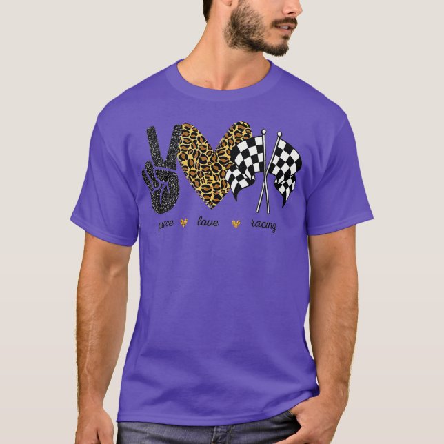 Camiseta Amantes da Corrida de Leopardo da Paz (Frente)