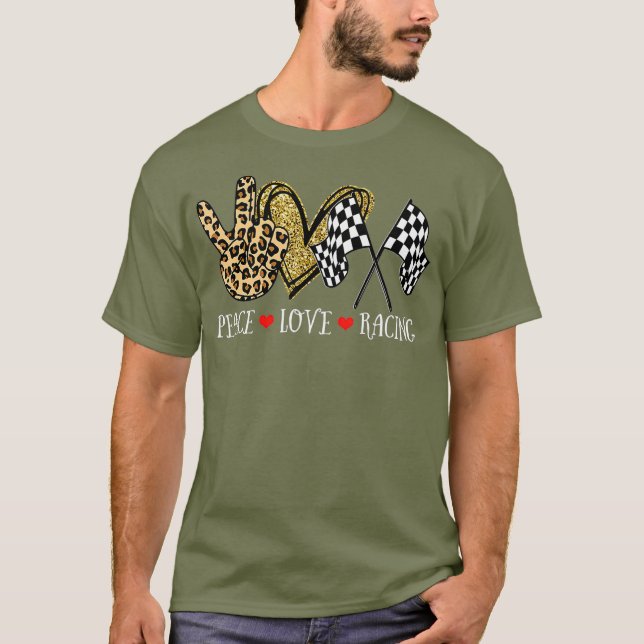 Camiseta Amantes da Corrida de Leopardo da Paz (Frente)