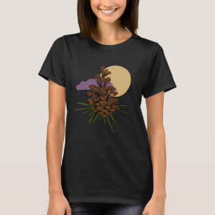 Camiseta Amantes da Natureza Acampamento ao Ar Livre Flores