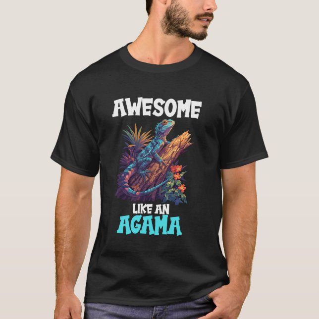 Camiseta Amantes de Agamas Incríveis como um Agama (Frente)