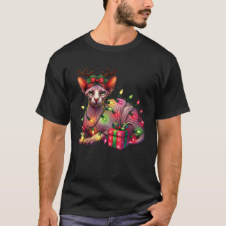 Camiseta Amantes de Animais de Estimação Gato Sphynx Fofo C