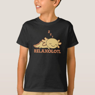 Camiseta Amantes De Axolotl Relaxolotl, Animais Cujos Relax