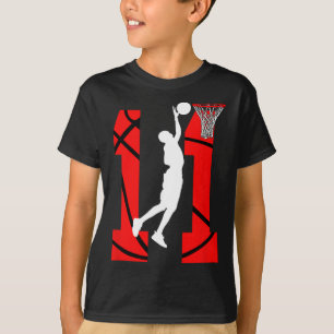 Camiseta Amantes de basquetebol de 11 de 11 anos