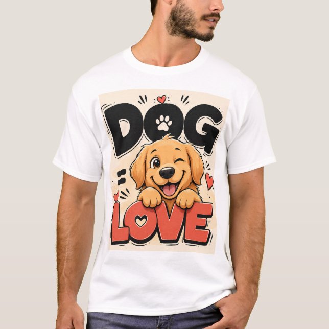 Camiseta Amantes de cães (Frente)