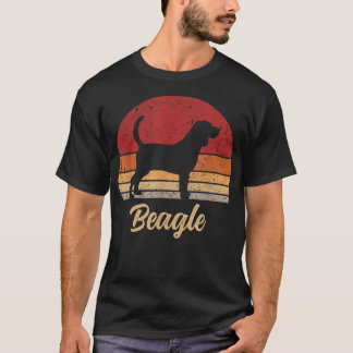 Camiseta Amantes de Cães Beagle Antigos Homens Mulheres Rap