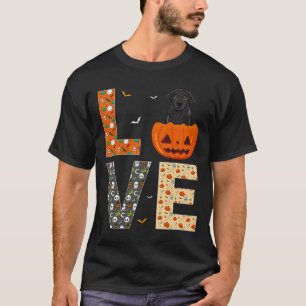 Camiseta Amantes de Cães Labrador Preto Meninos Meninas Eng