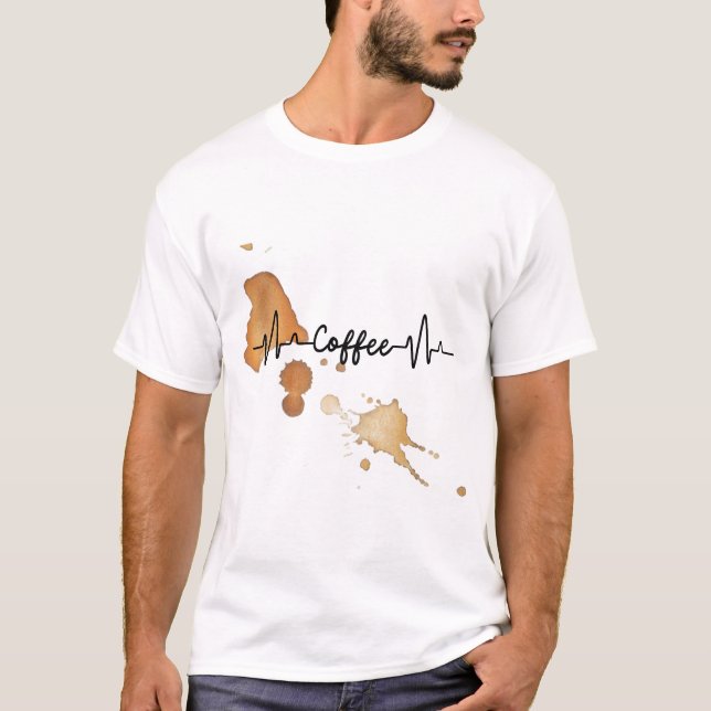 camiseta amantes de café (Frente)