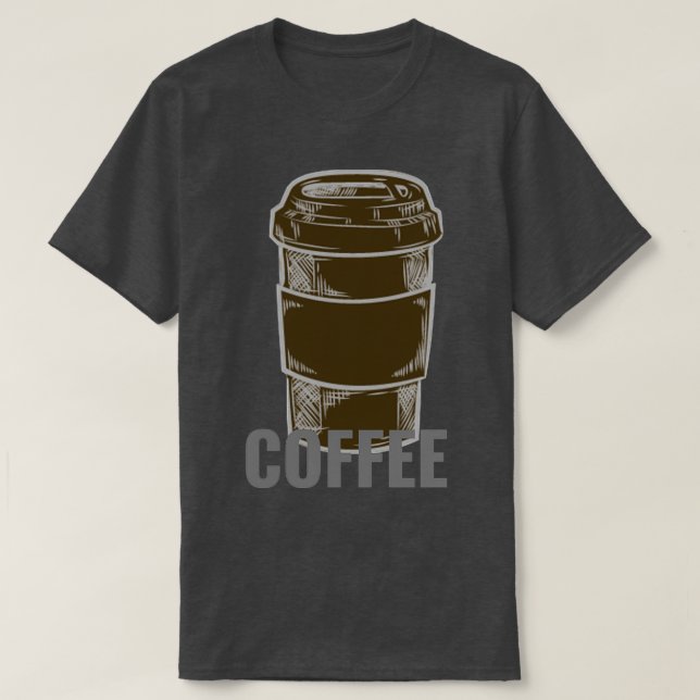 Camiseta Amantes de Café 3 (Frente do Design)