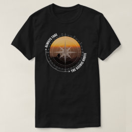 Camiseta Amantes de caminhadas sempre escolhem a rota panor