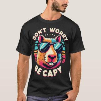Camiseta Amantes de Capivaras Não se Preocupem Sejam Capy C
