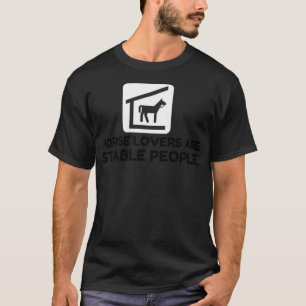 Camiseta Amantes de Cavalo são Estáveis Tina Martin no oest