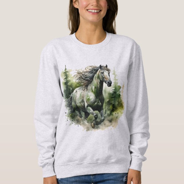 Camiseta Amantes de cavalos bonitos, personalizáveis (Frente)