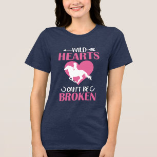 Camiseta Amantes de cavalos de corações selvagens