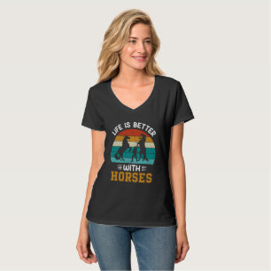 Camiseta Amantes de cavalos mais giros